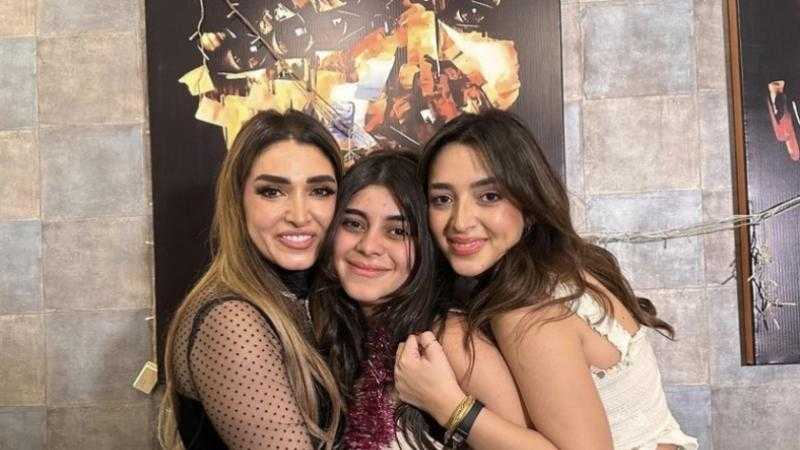 روجينا تحتفل بعيد ميلاد ابنتها مريم أشرف زكي