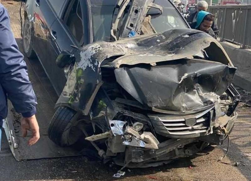 مصرع وإصابة 9 أشخاص في حادث تصادم 3 سيارات في الإسماعيلية