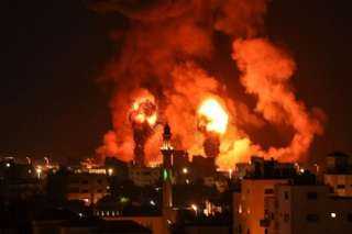القصف لا يتوقف.. غارات لإسرائيلية متواصلة على مخيم البريج بغزة
