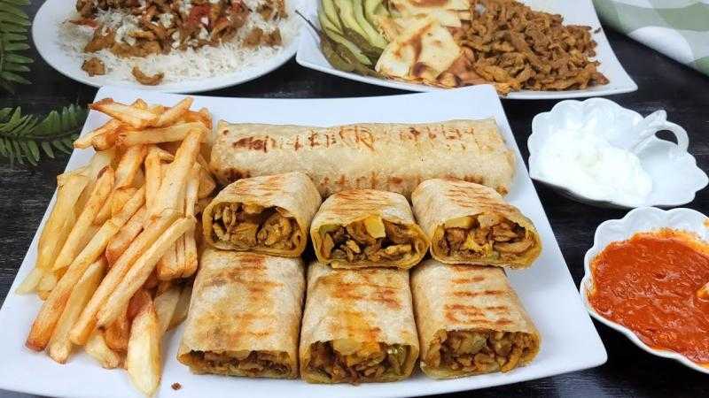 طريقة عمل شاورما الدجاج بالبطاطس
