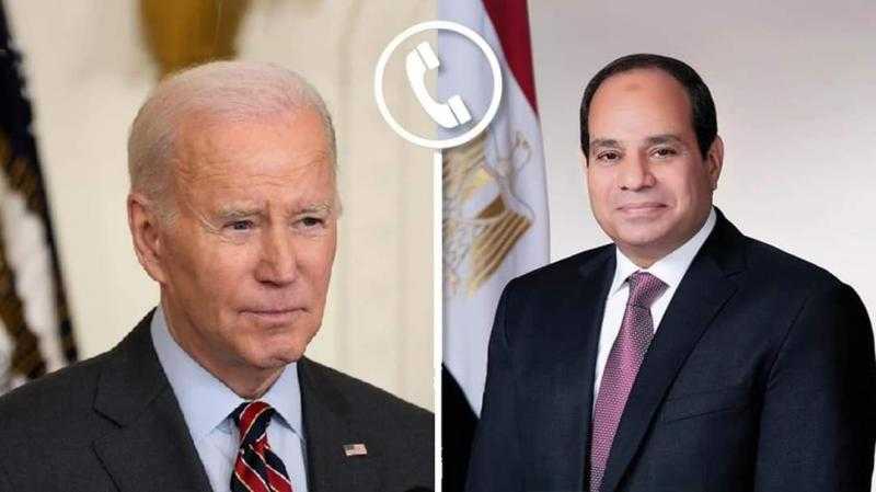 السيسي يتلقى اتصالا هاتفيا من بايدن