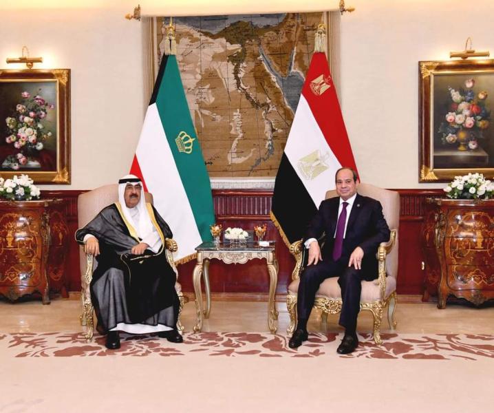 الرئيس عبد الفتاح السيسي و أمير الكويت 