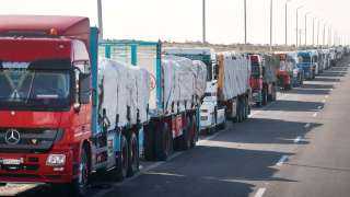 4887 شاحنة مساعدات دخلت قطاع غزة في أبريل الماضي