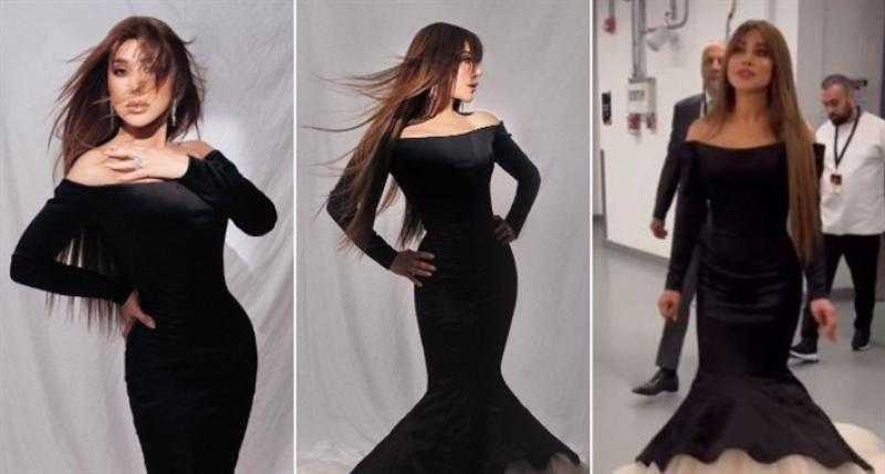بعد موسوعة جينيس.. نجوى كرم بفستان عروس البحر في حفلها بدبي