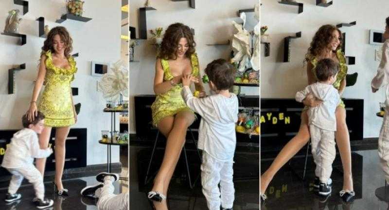 ميريام فارس تحتفل بعيد الفصح مع أولادها بالألعاب والزينة