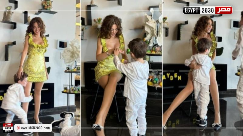 ميريام فارس تحتفل بعيد الفصح مع أولادها
