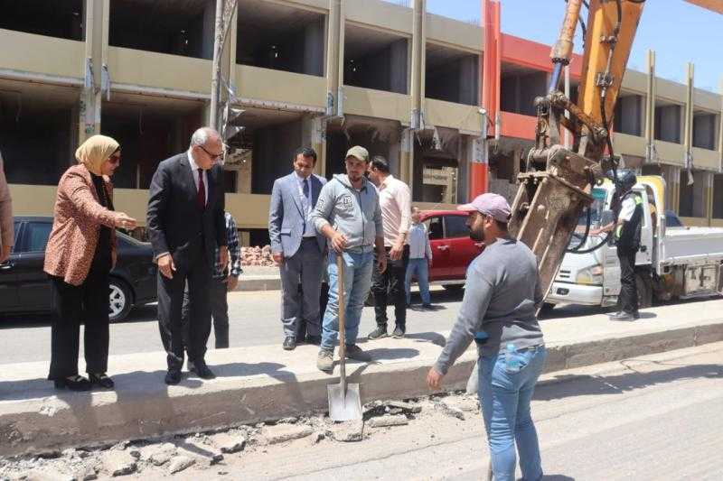 محافظ القليوبية يتفقد أعمال إنشاءات المحطة الوسيطة ومشروعات الرصف بالقناطر الخيرية
