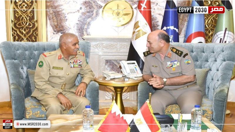 رئيس أركان حرب القوات المسلحة يلتقى رئيس هيئة الأركان بقوة دفاع البحرين