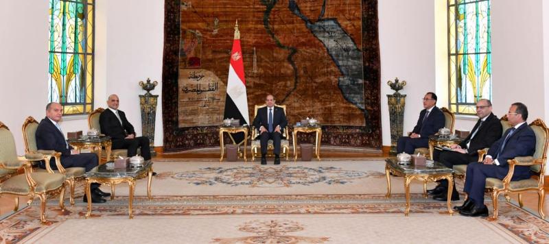 السيسي يستقبل رئيس الوزراء الأردني
