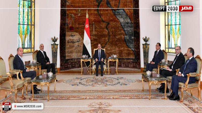 السيسي يستقبل رئيس الوزراء الأردني