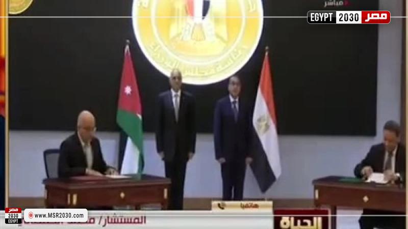رئيسا وزراء مصر والاردن