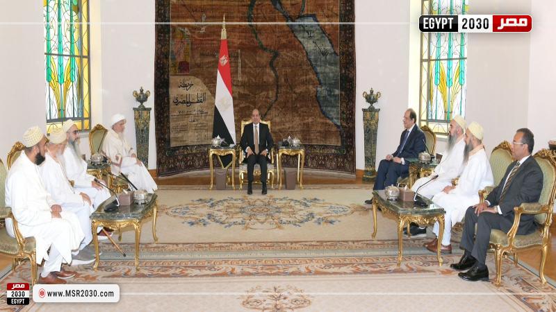السيسي يستقبل سلطان طائفة البهرة