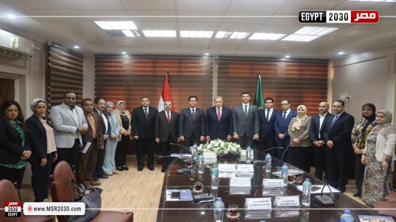 محافظ القليوبية ورئيس جامعة بنها