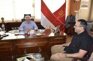 محافظ بورسعيد يستقبل رئيس لجنة الشباب والرياضة بمجلس النواب