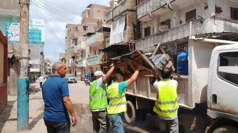 رفع 1040 حالة إشغال طريق وتحرير 39 محضر خلال حملات مكبرة بالبحيرة