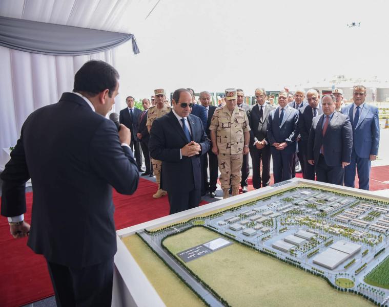 الرئيس يفتتح مشروع مستقبل مصر 