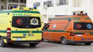 اصابة 13 شخصا في حادث تصادم سيارتين بطريق إسماعيلية الصحراوي