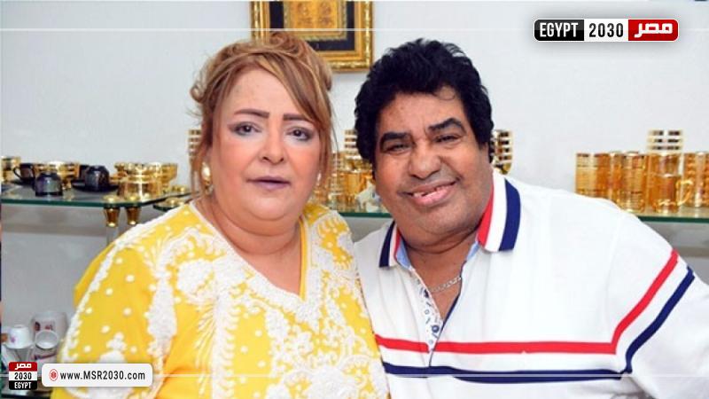 أحمد عدوية وزوجته