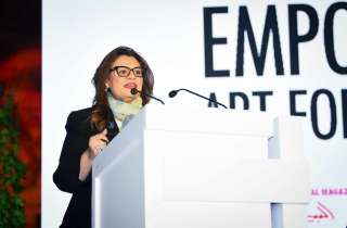 وزيرة الهجرة تشهد الافتتاح الدورة الثانية من ملتقى ”تمكين المرأة بالفن” الدولي بالقومي للحضارة