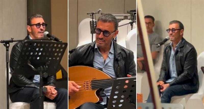 كاظم الساهر يشارك الجمهور ببروفات حفله في دبي