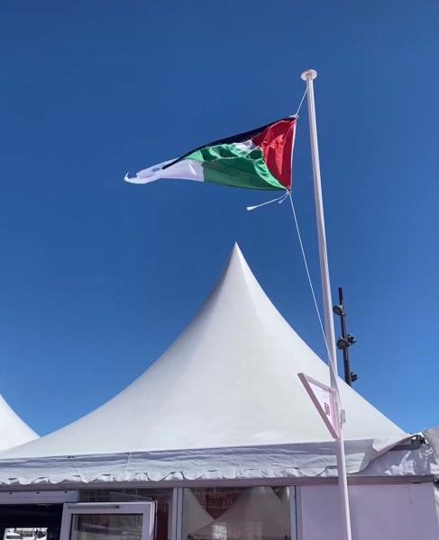رفع علم فلسطين بمهرجان كان