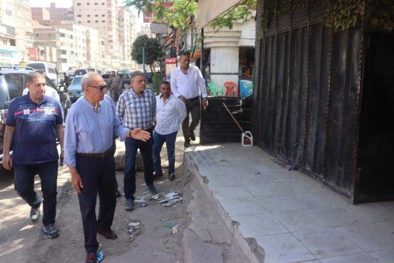 محافظ القليوبية يقوم بجولة لمتابعة أعمال النظافه بمدينة الخصوص واحياء  شرق وغرب شبرا الخيمة