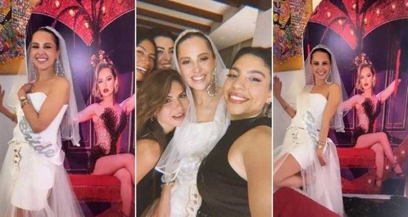 نجلاء بدر ودينا الشربيني وميرهان حسين وصبا مبارك يشاركن ياسمين رئيس احتفالها بليلة الحنة