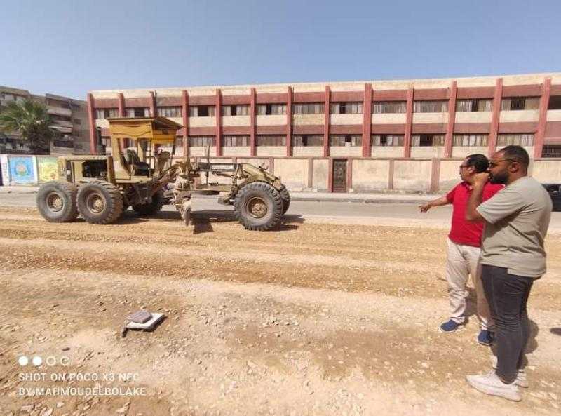 محافظ بورسعيد : استمرار أعمال تطوير وتوسعة شارع التحرير بنطاق حي الزهور