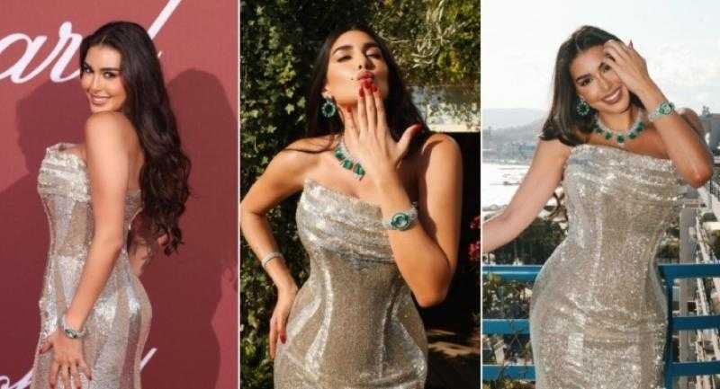 ياسمين صبري بإطلالة فضية في حفل مؤسسة أبحاث الإيدز الخيرية على هامش مهرجان ”كان”