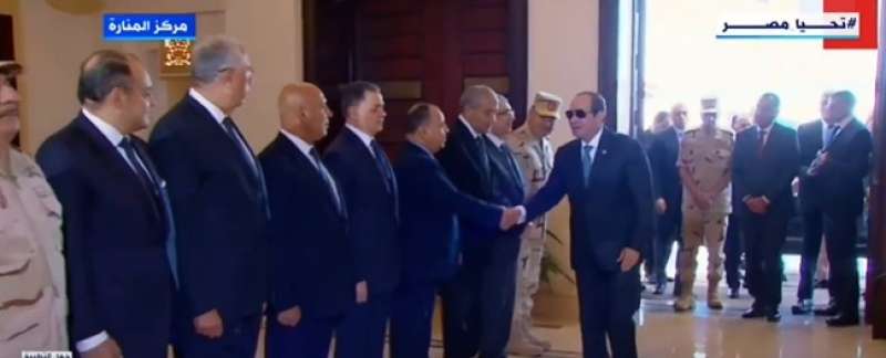 السيسي يصل مركز المنارة