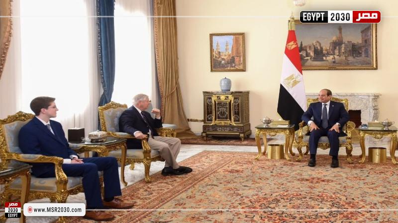 السيسي يستقبل سيناتور أمريكي