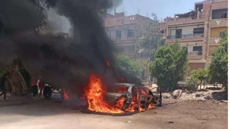 حريق سيارة 