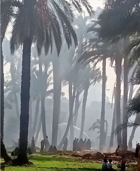 حريق منازل ديروط 