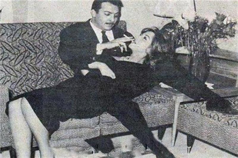 رشدي أباظة وسامية جمال