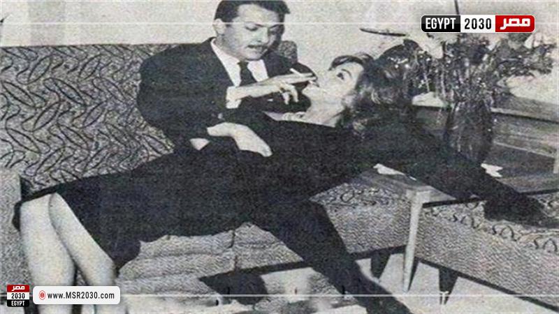 رشدي أباظة وسامية جمال
