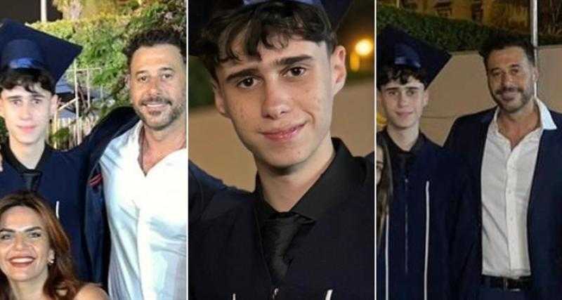 أحمد السعدني يحتفل بتخرج ابنه عبد الله من المدرسة