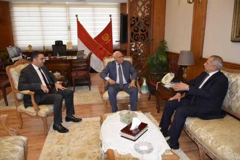 محافظ بورسعيد يستقبل رئيس الأكاديمية العربية للعلوم والتكنولوجيا والنقل البحري