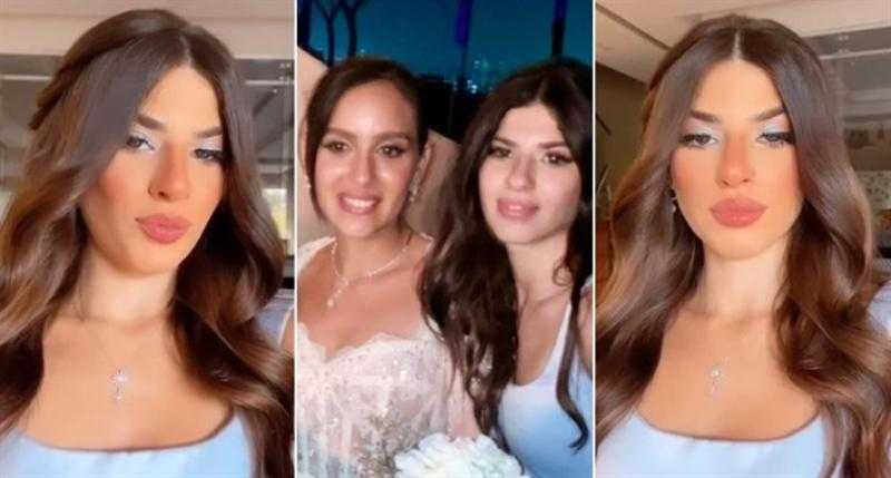 أحدث ظهور لـ ملك ابنة رانيا فريد شوقي في حفل زفاف ابنة عمها جميلة عوض