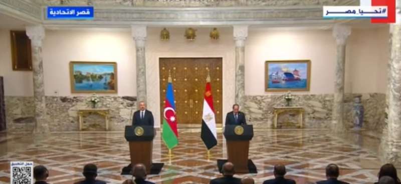 السيسي ورئيس أذربيجان