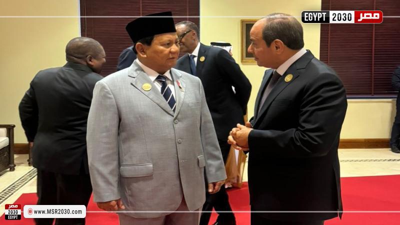 لقاء جانبي للرئيس السيسي مع نظيره الإندونيسي