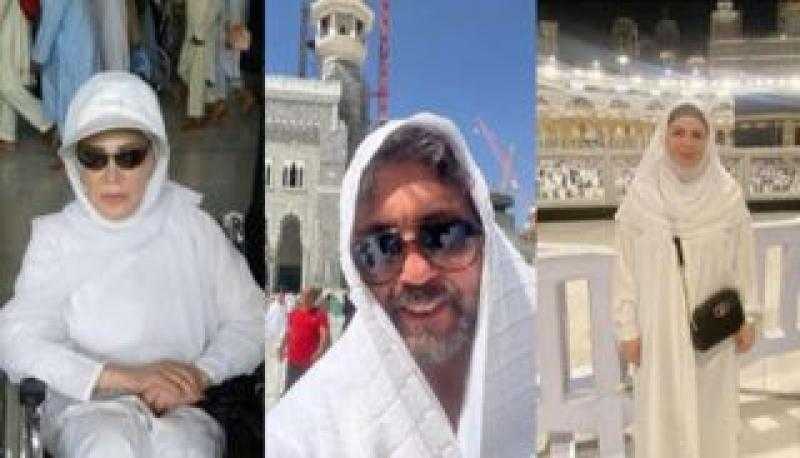 بينهم إلهام شاهين وهشام ماجد.. فنانون أدوا فريضة الحج في 2024