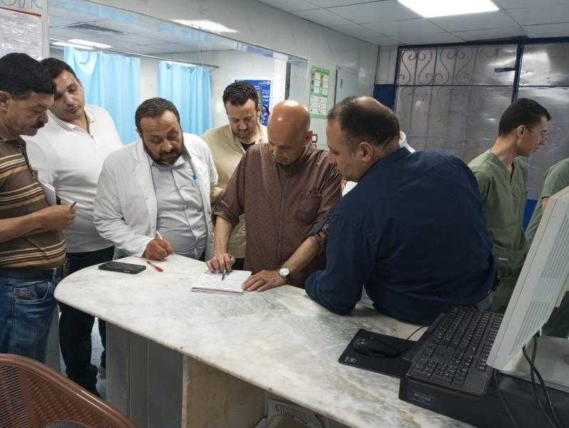 وكيل وزارة الصحة بالشرقية يتفقد الخدمة بمستشفى القرين المركزي