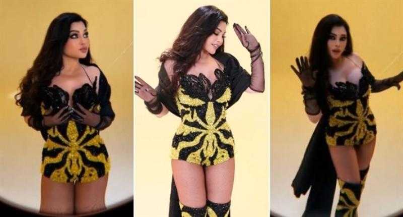 هيفاء وهبي بـ جمبسوت ”النحلة” في كواليس فيديو كليب جديد