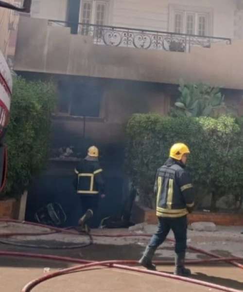حريق عقار أكتوبر