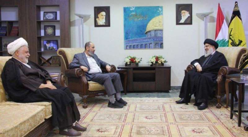 نصر الله يستقبل الأمين العام للجماعة الإسلامية في لبنان 