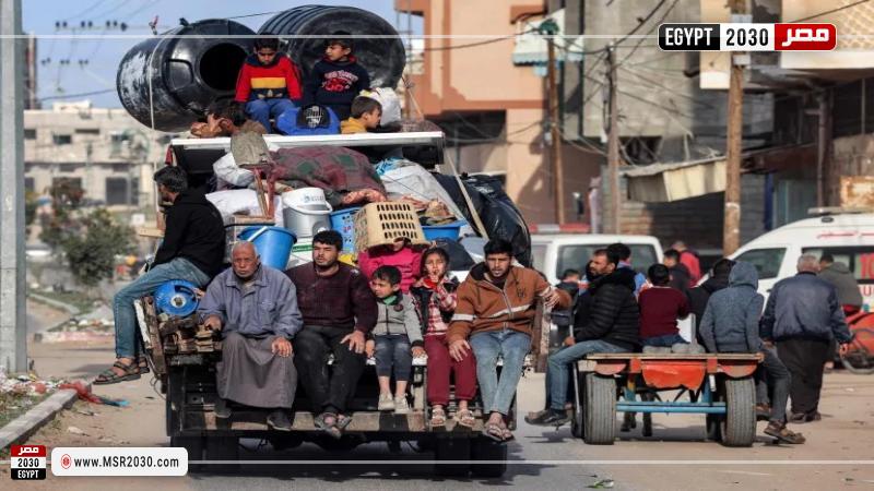 عملية نزوح جديدة في مدينة غزة