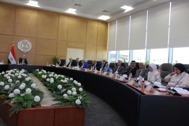 وزير الكهرباء خلال الاجتماع