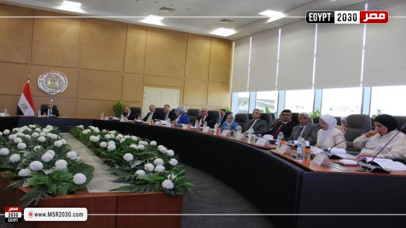 وزير الكهرباء خلال الاجتماع