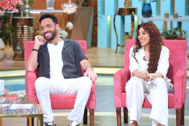 رامي جمال وزوجته ناريمان يكشفان أسرار قصة حبهما في حلقة رومانسية من برنامج ”معكم”