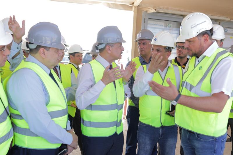 رئيس الجهاز المركزي للتعبئة والإحصاء يزور محطة الضبعة النووية